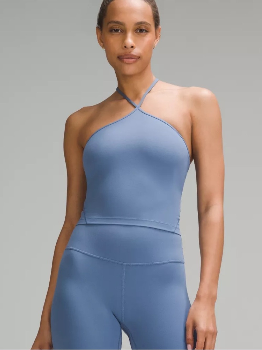 lululemon athletica T-Strap Tank Top in Dusty Blue